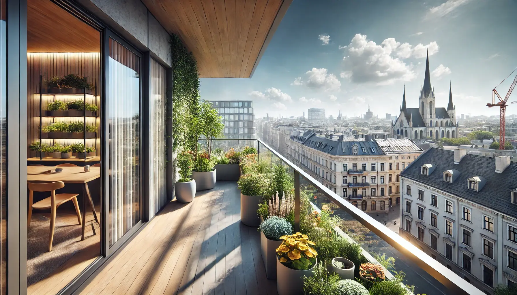 Ein perfekt bewässerter Balkon strahlt auch im Sommer